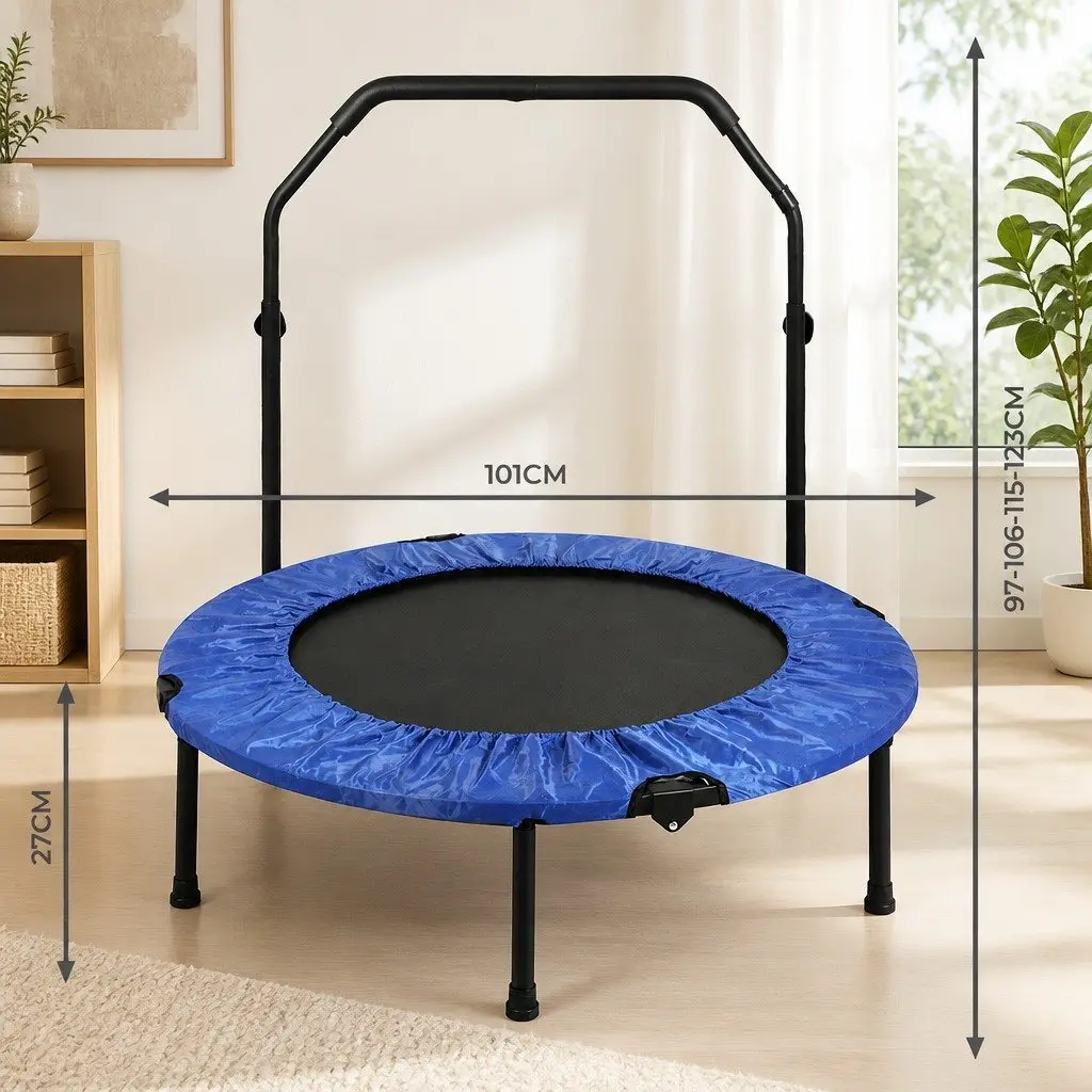 Mini Trampoline 420D Oxford Fabric 40 Inch Black