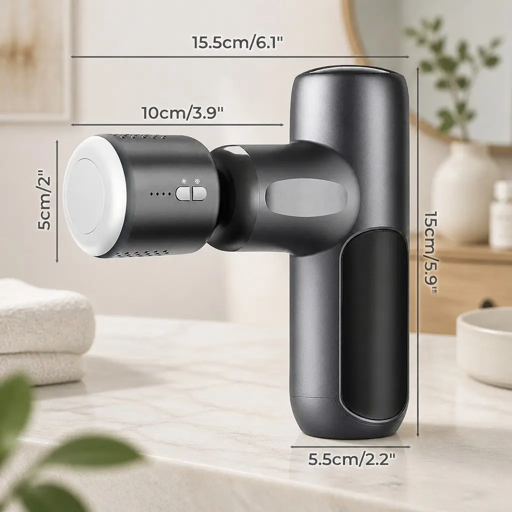 Deep Tissue Massage Gun with Heat and Cold