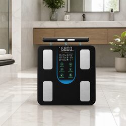 Smart Body Fat Scale Digital Bathroom Weight Monitor Bluetooth 8 Profiles LED