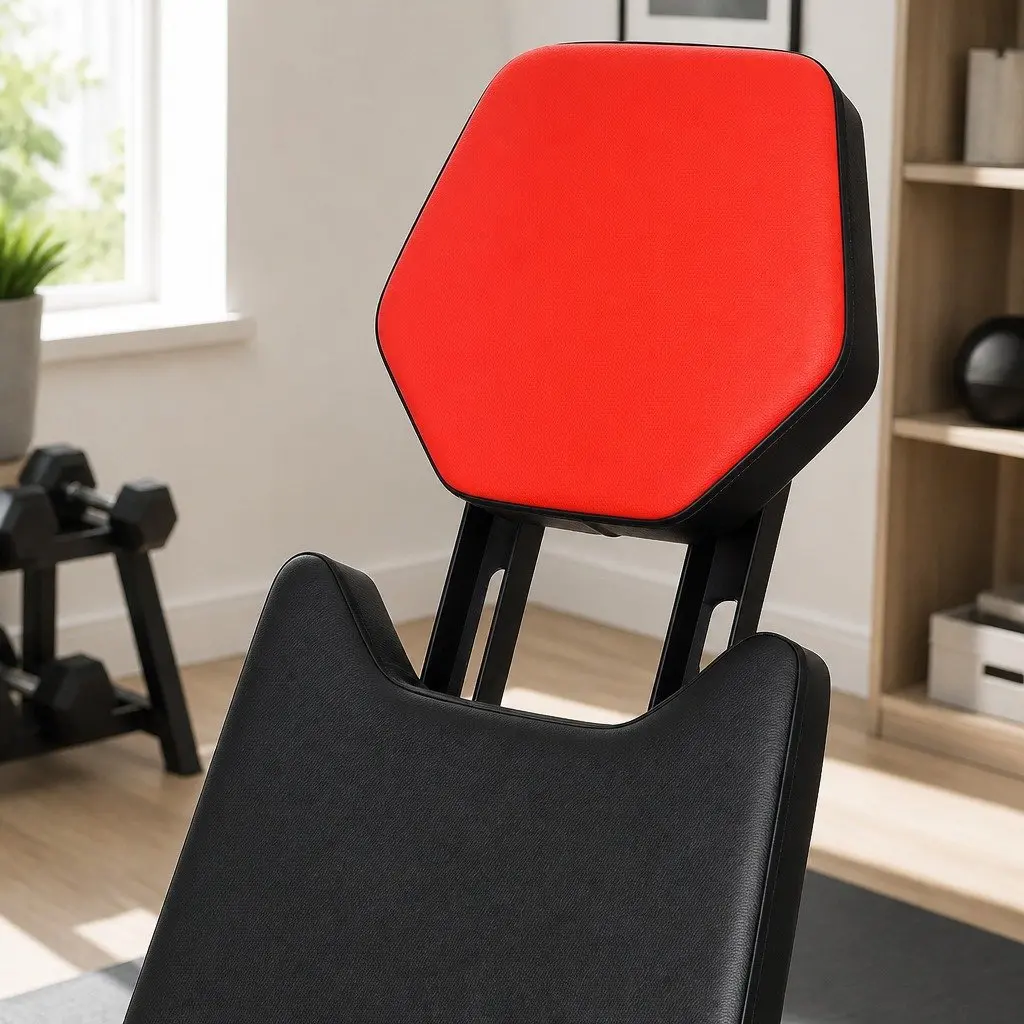 Adjustable Weight Bench Steel 163cm x 50cm Black and Red