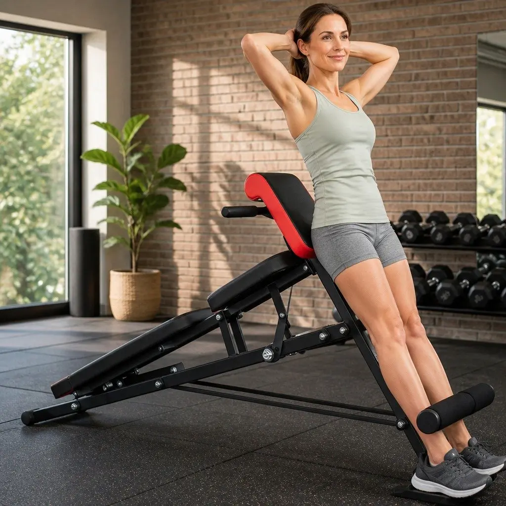 Adjustable Weight Bench Steel 163cm x 50cm Black and Red