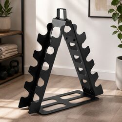 Heavy Duty 5 Pair Dumbbell Rack for Home Gym Storage