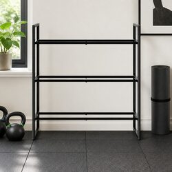 Heavy-Duty 3 Tier Dumbbell Rack for Home Gym Storage
