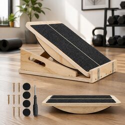 Durable Wooden Slant Board with 4 Adjustable Angles