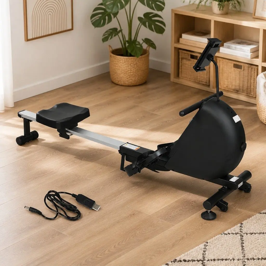 Electric Telescopic Rowing Machine with Magnetic Resistance