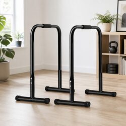 Adjustable Parallel Dip Bar Station Home Gym Pull-up Push-up Exercise Equipment