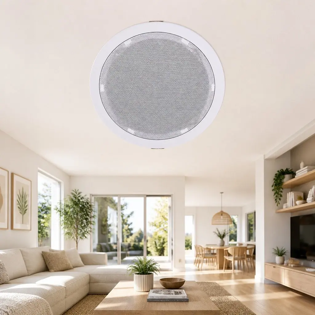 6 Inch Ceiling Speaker ABS White 6 Pack Set