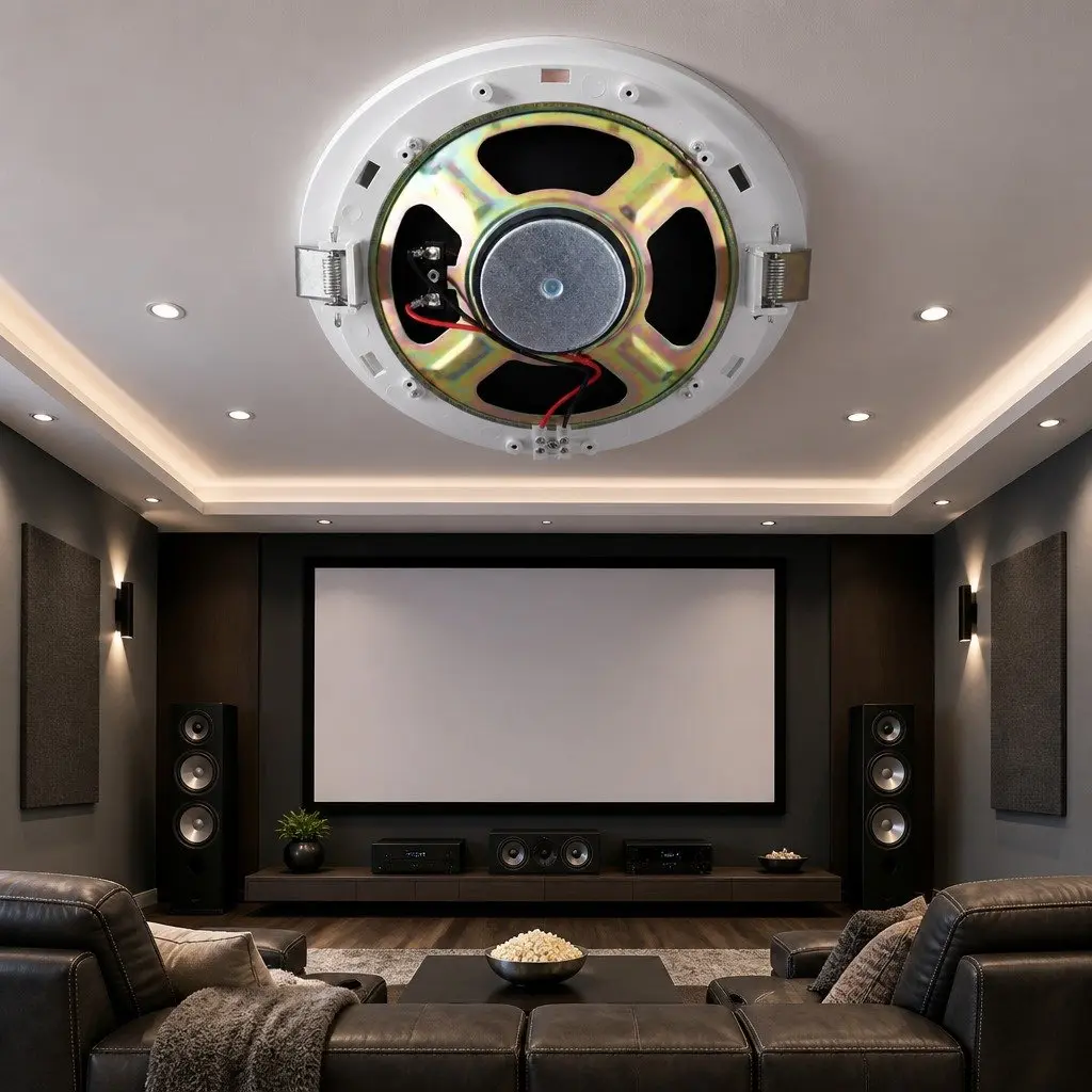 6 Inch Ceiling Speaker ABS White 8 Piece