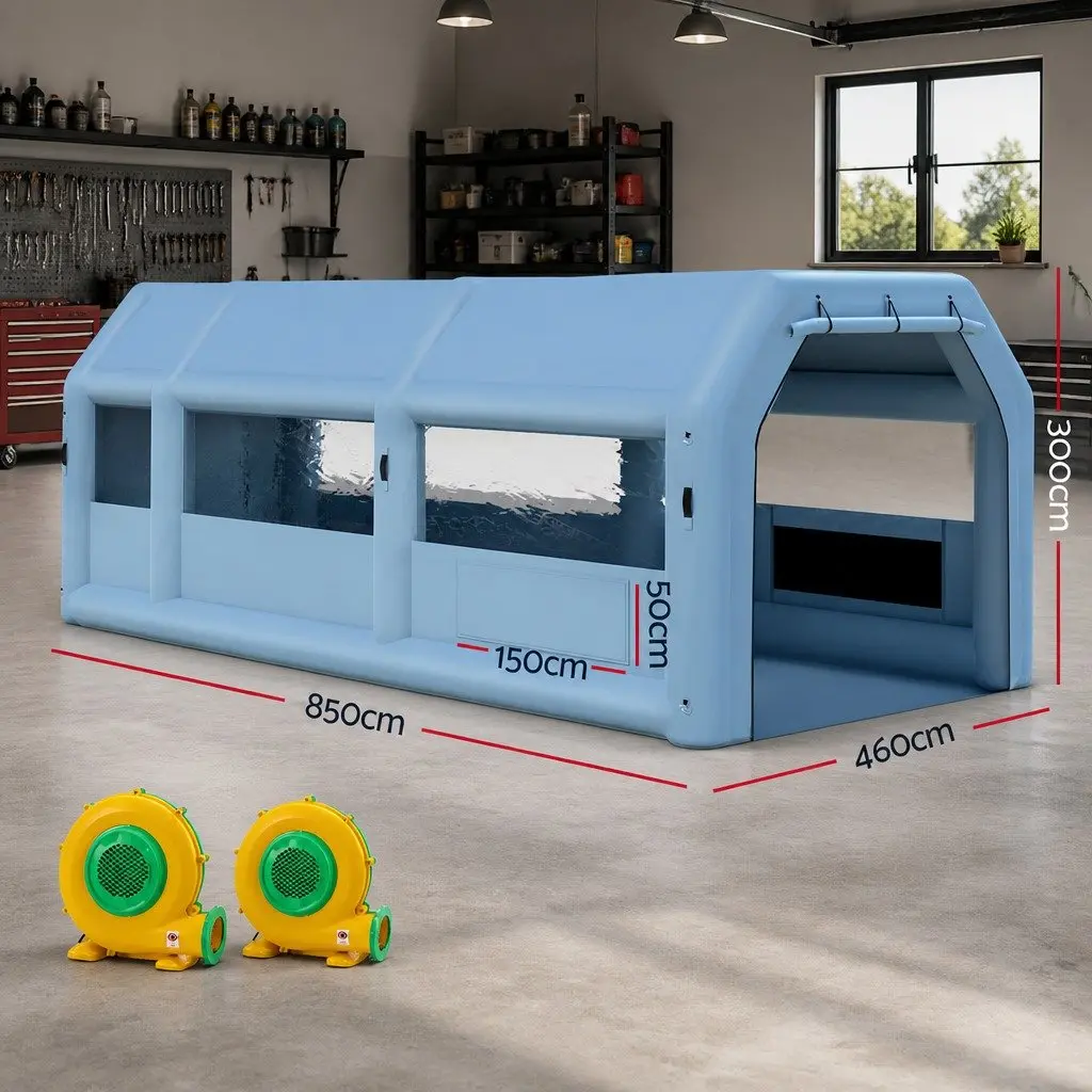 Inflatable Spray Paint Booth 8.5x4.6m with Filters