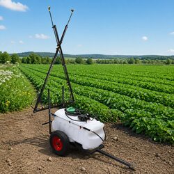 Robust 100L ATV Weed Sprayer Trailer with 5M Boom
