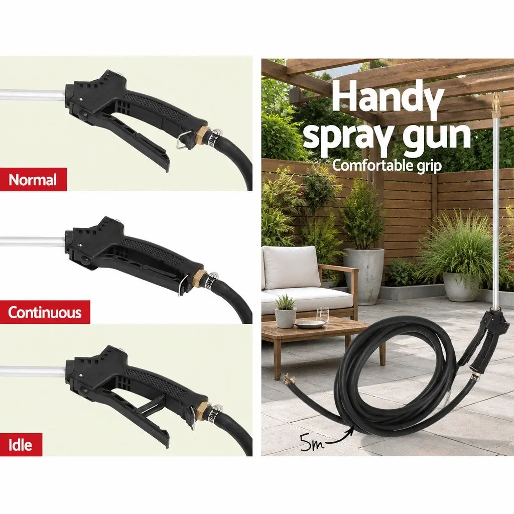 100L Spray Tank Self-Priming Pump 1.5M Boom Black ATV Mounted Garden Sprayer