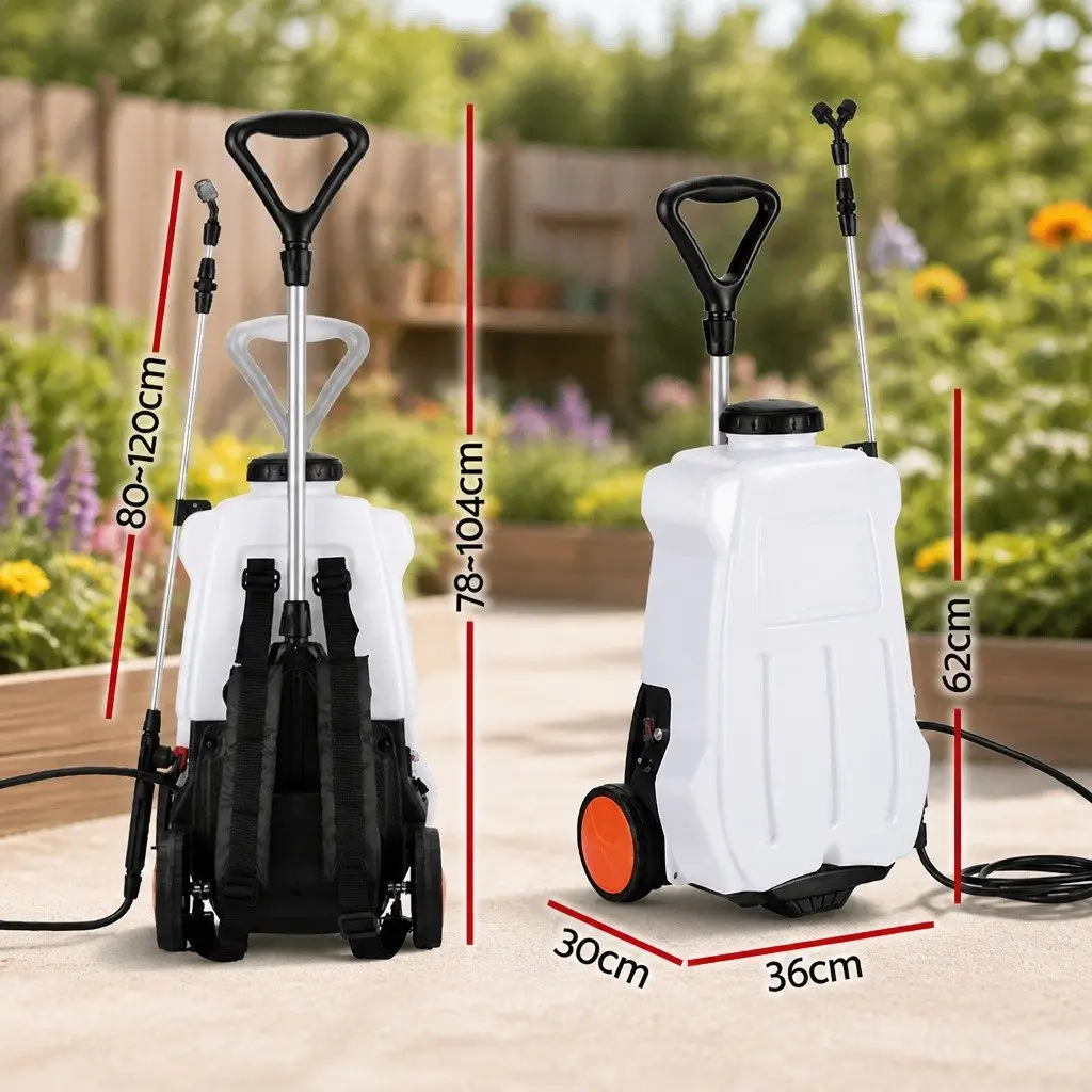 Electric Backpack Sprayer PE 20L White and Black