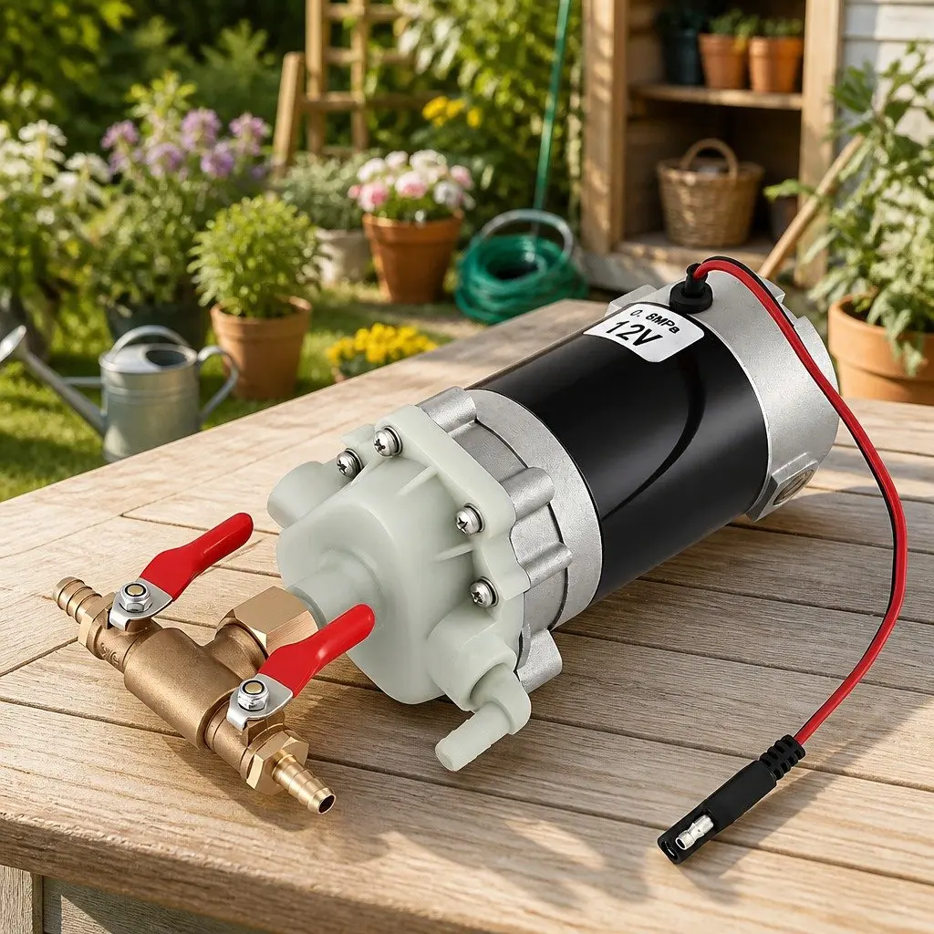 Garden Pump Sprayer Diaphragm 12V Pressure Black 24.5x10.5cm