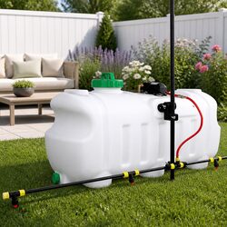 Durable 100L Weed Sprayer with 12V Pump and Adjustable Boom