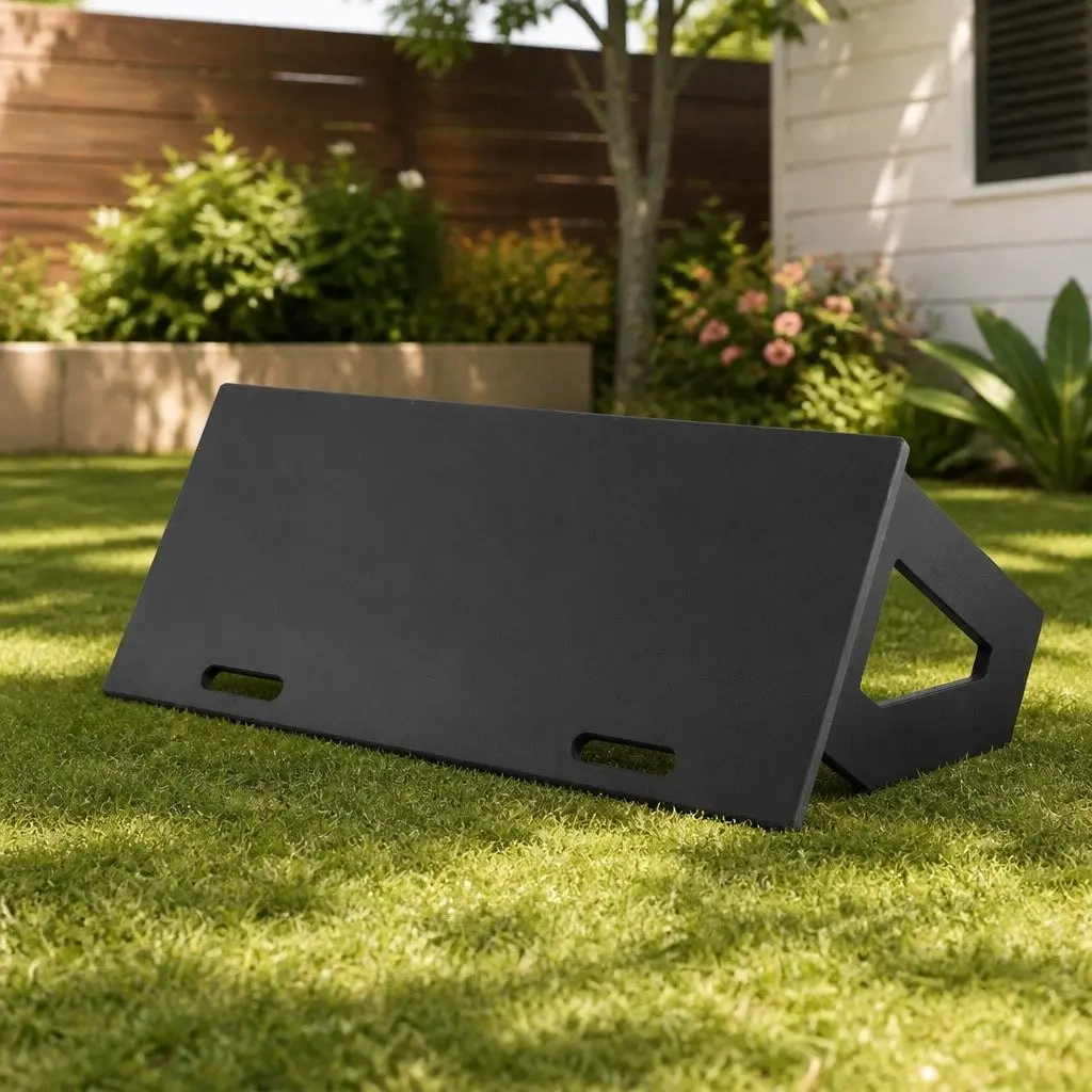 Soccer Rebounder Board HDPE Galvanised Steel 100x40cm Black