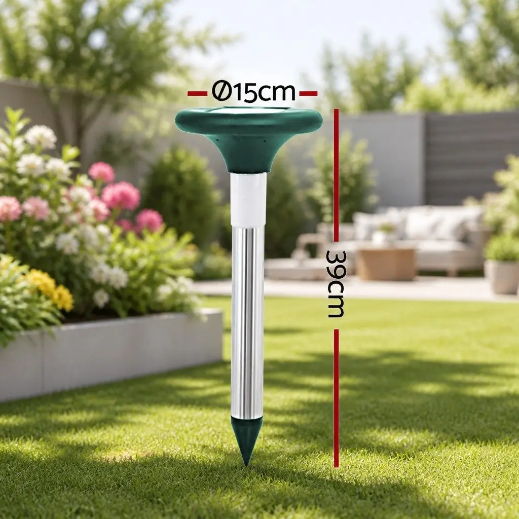 Solar Snake Repeller Heavy Duty ABS Plastic Green 8 Piece