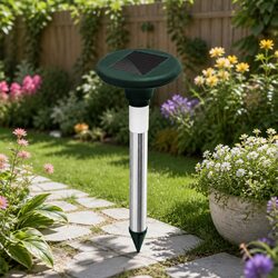 6-Piece LED Solar Snake Repeller for Outdoor Use