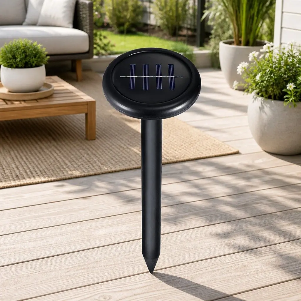 8-Pack Solar Powered Ultrasonic Snake Repellers for Gardens