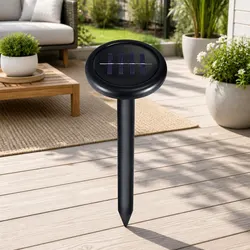 8-Pack Solar Powered Ultrasonic Snake Repellers for Gardens