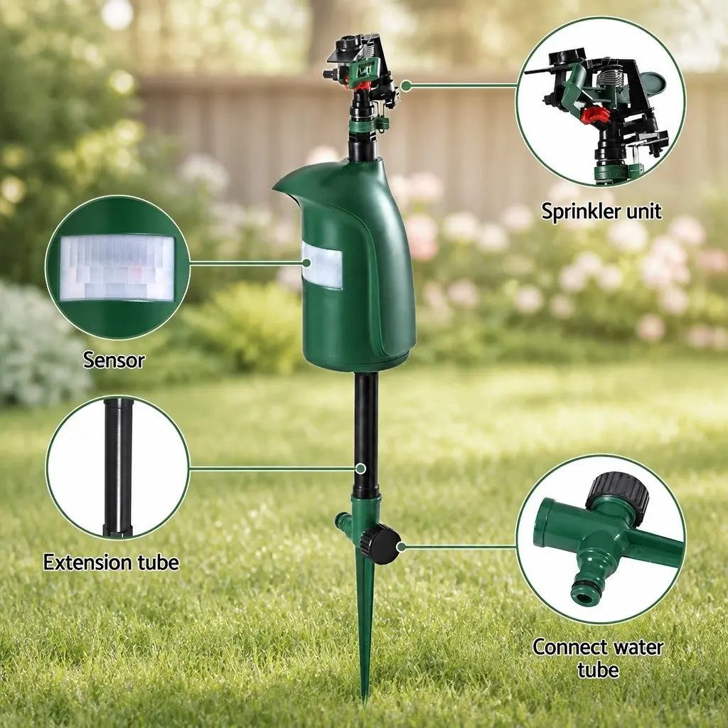 Outdoor Motion Sensor Water Sprinkler