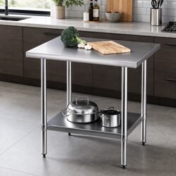 Durable Stainless Steel Kitchen Work Bench 914x762mm