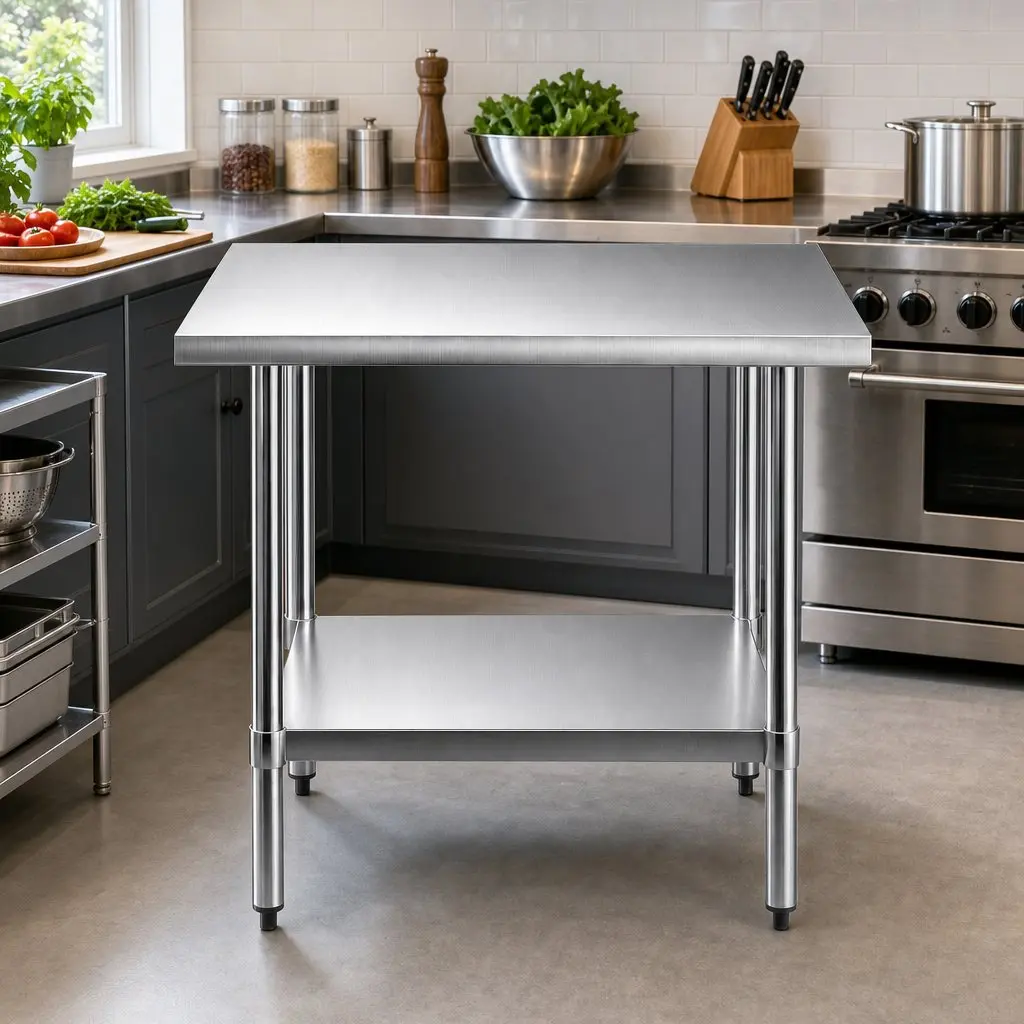 Stainless Steel Kitchen Work Bench 914x762mm
