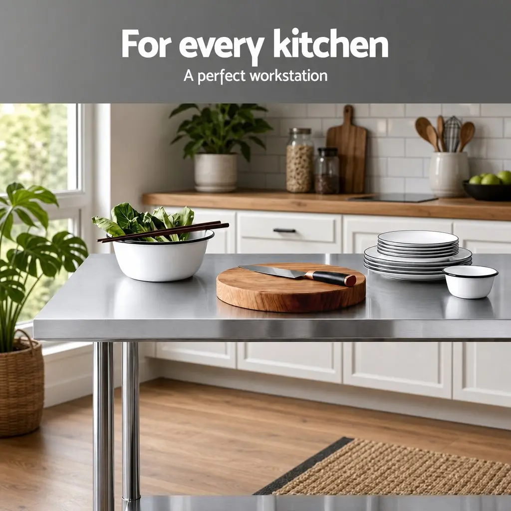 Stainless Steel Kitchen Work Bench 914x762mm