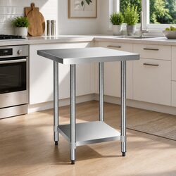 Commercial Grade Stainless Steel Kitchen Bench 760x760mm