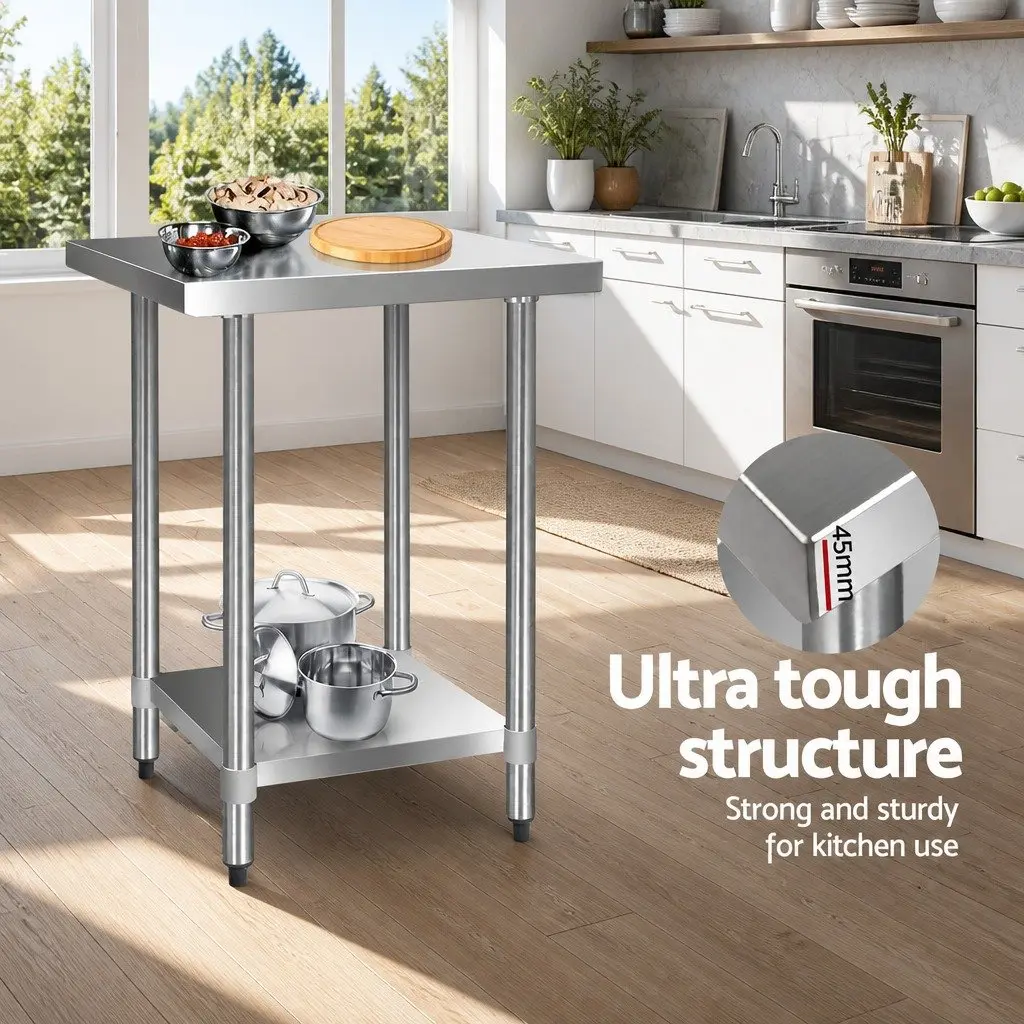 Commercial Grade Stainless Steel Prep Table 610x610mm