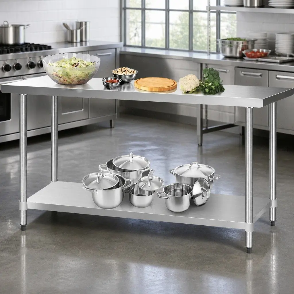 Stainless Steel Kitchen Work Bench 1829x610mm