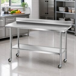 Durable Stainless Steel Kitchen Work Bench 1500x600mm