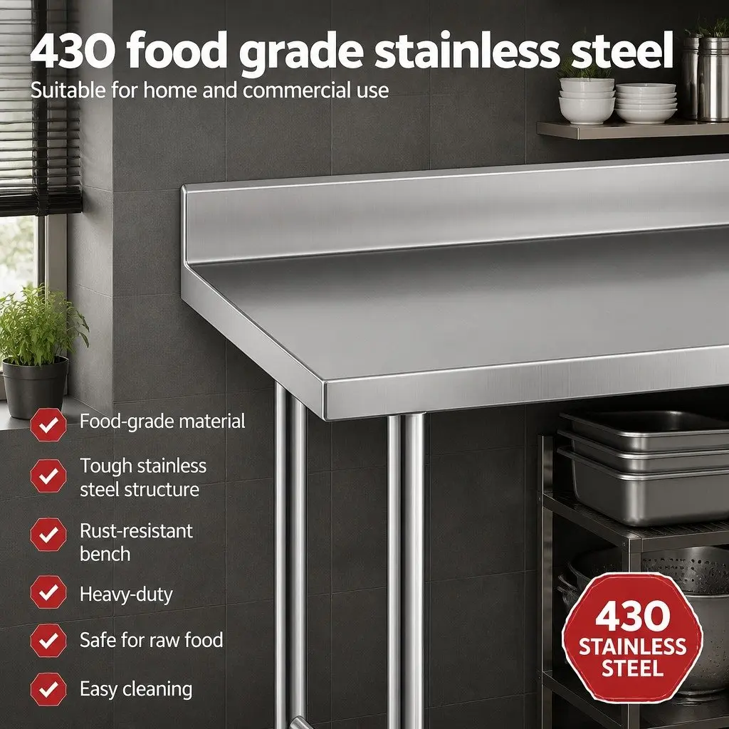 Stainless Steel Kitchen Work Bench 1500x600mm