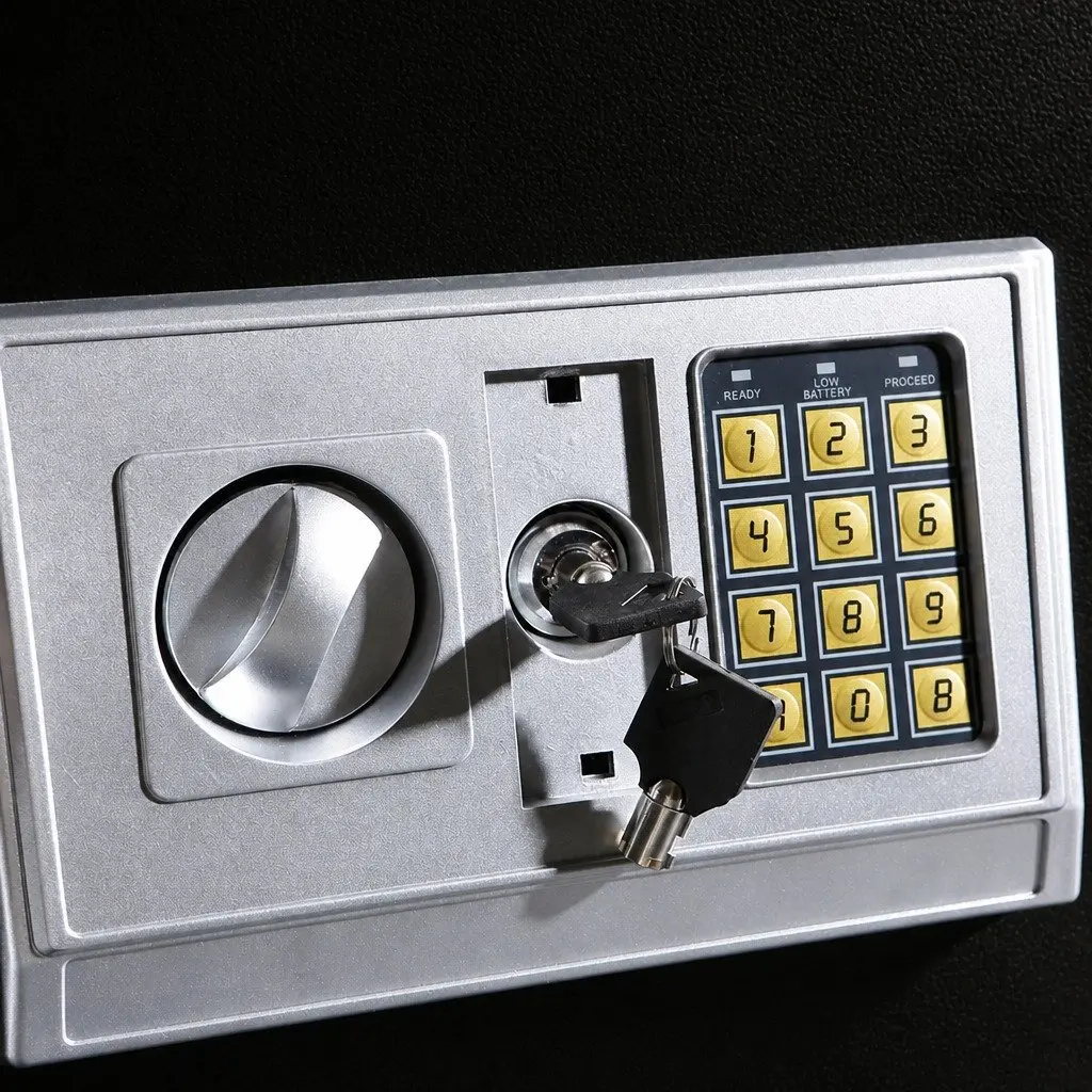 Digital Safe Steel 17cm x 23cm x 17cm Black