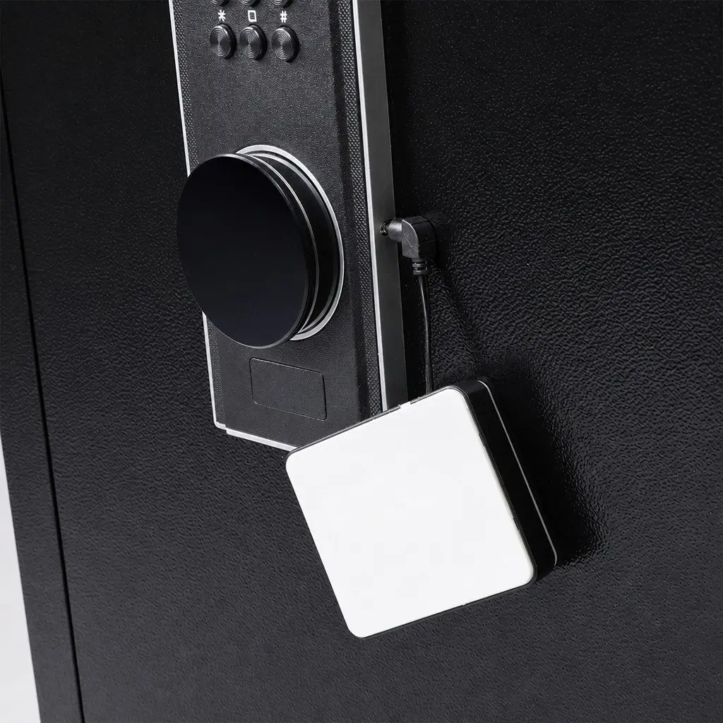 Security Safe Box Steel 60L Black Digital Lock Fingerprint