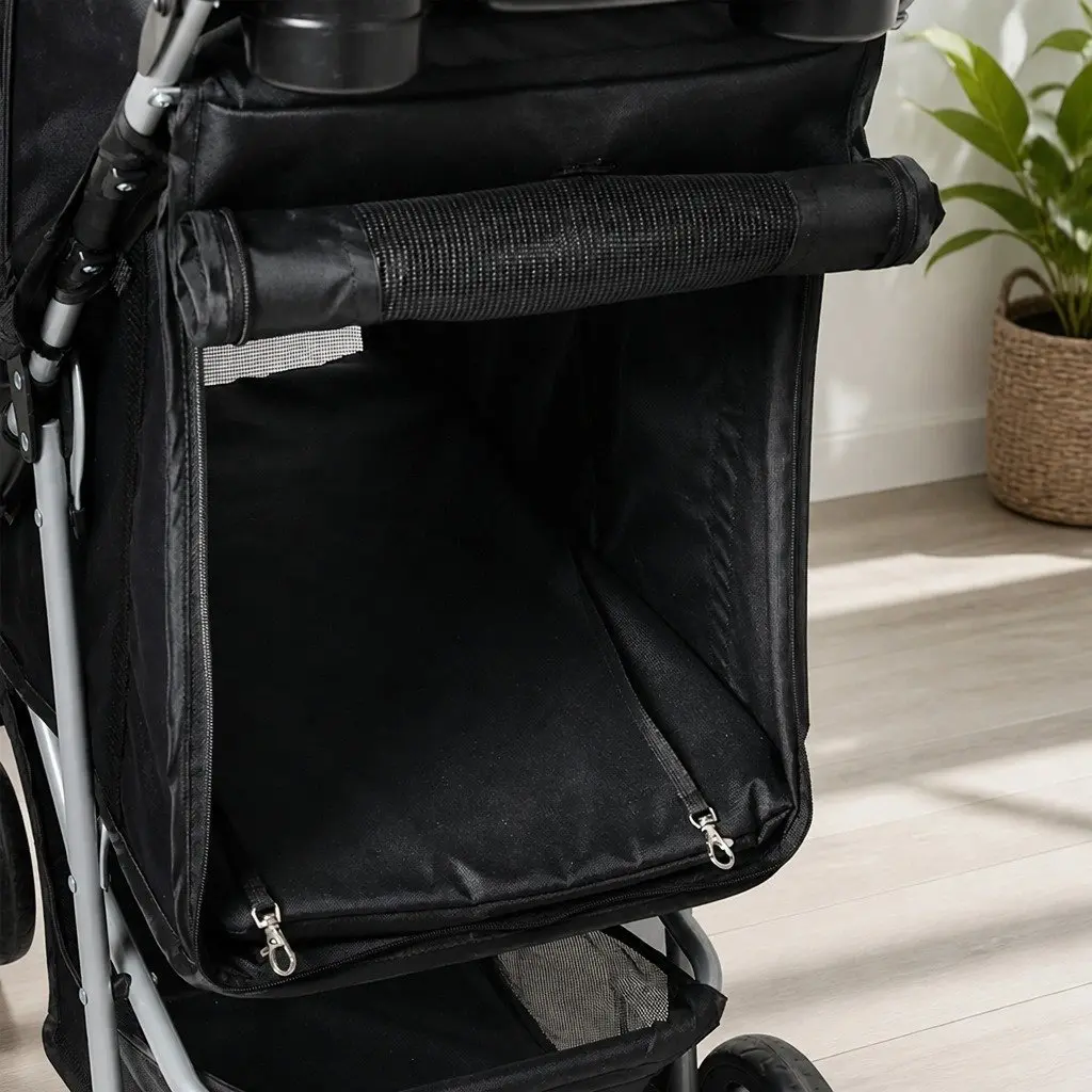 4-Wheel Pet Stroller for Dogs and Cats