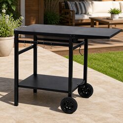 Premium Mobile Outdoor Kitchen Cart for BBQ & Prep