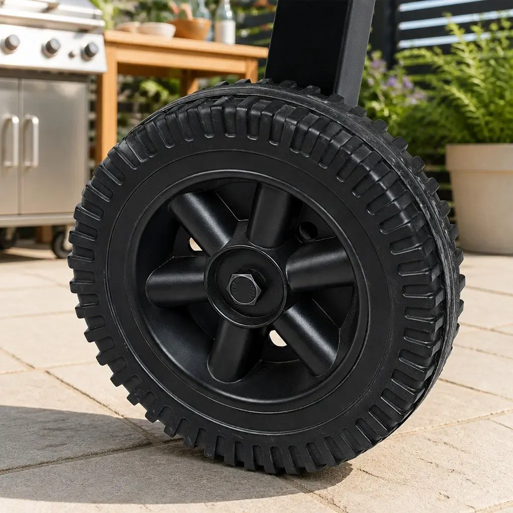 Outdoor Kitchen Cart Iron 97cm x 56cm x 76cm Black
