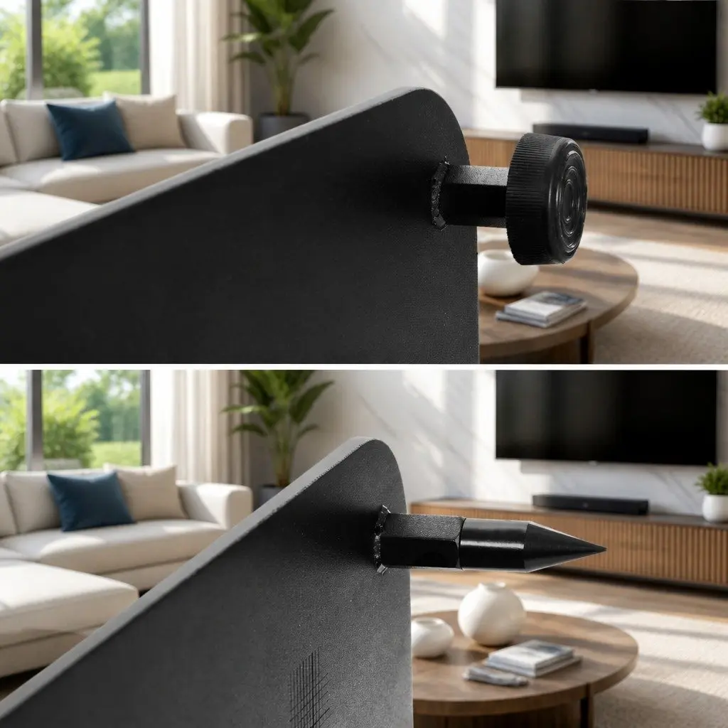 Speaker Stand Steel Adjustable 70-117cm Black 2pcs