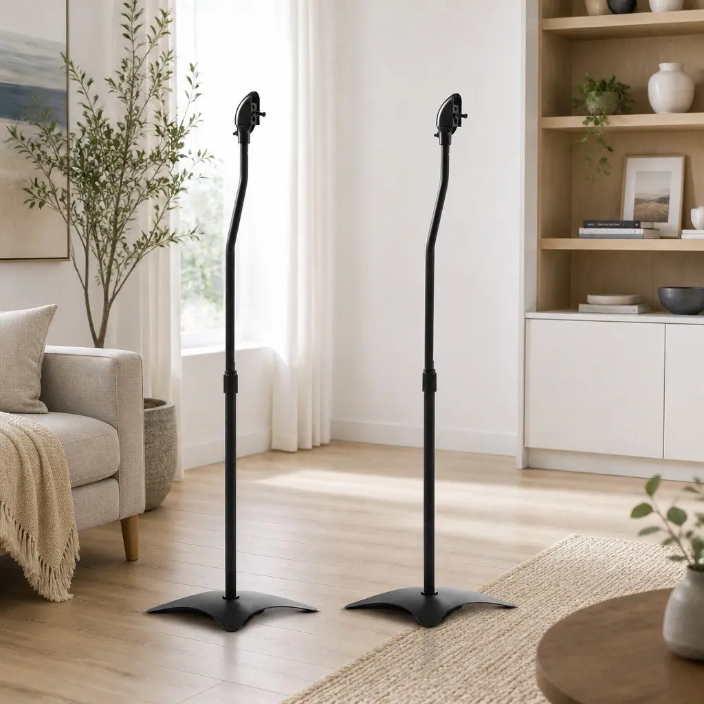 Adjustable Speaker Stand 75-112cm for Home Audio