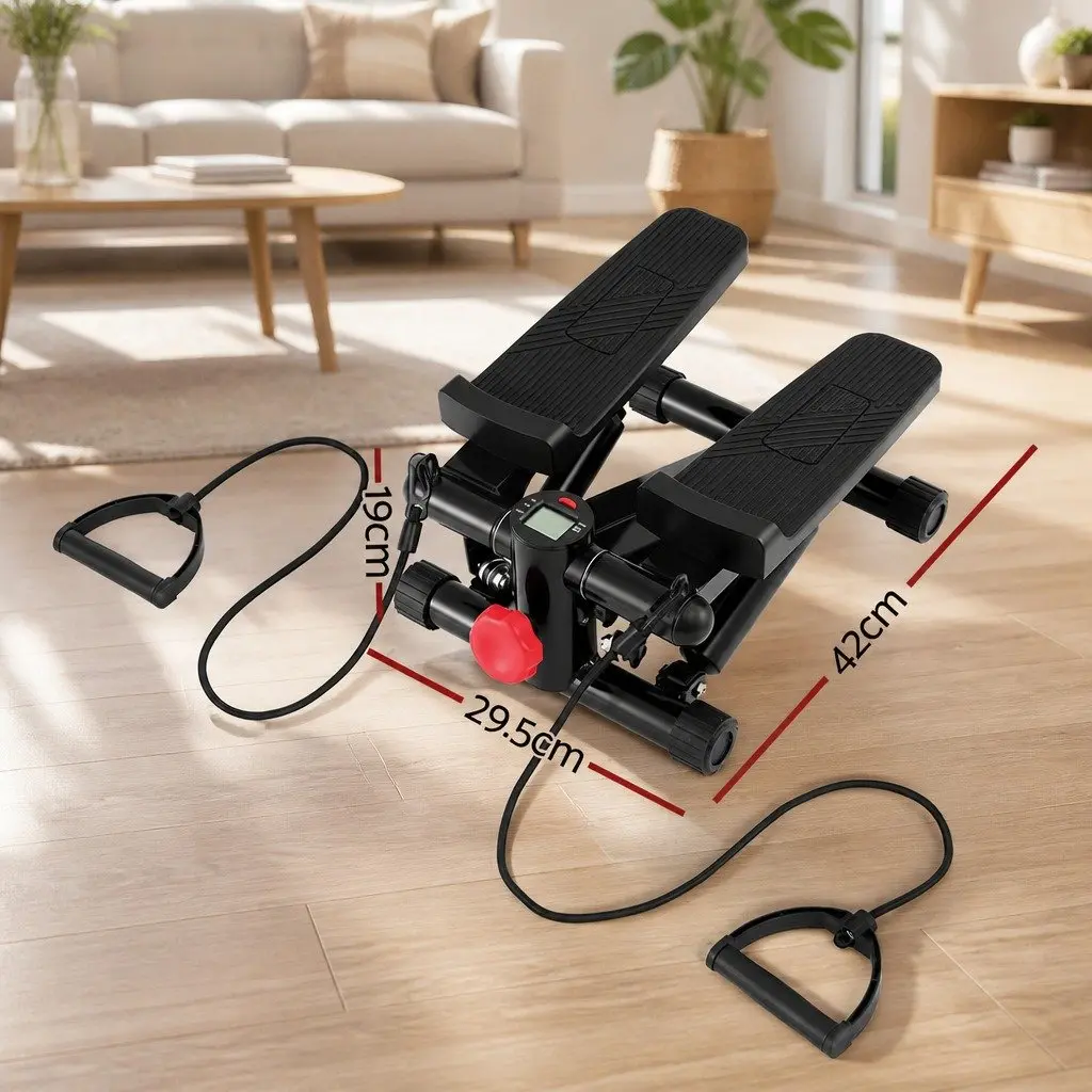 Mini Stepper Steel and ABS Plastic Compact Black