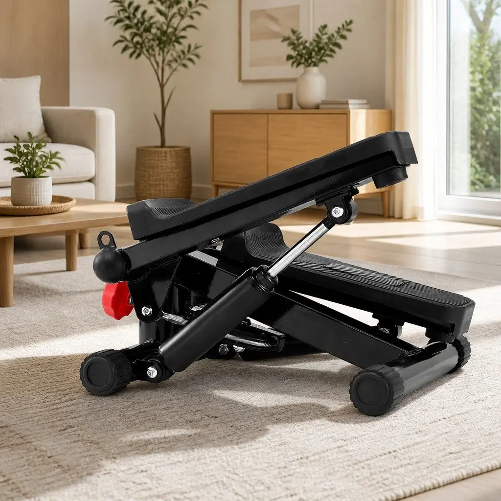 Mini Stepper Steel and ABS Plastic Compact Black