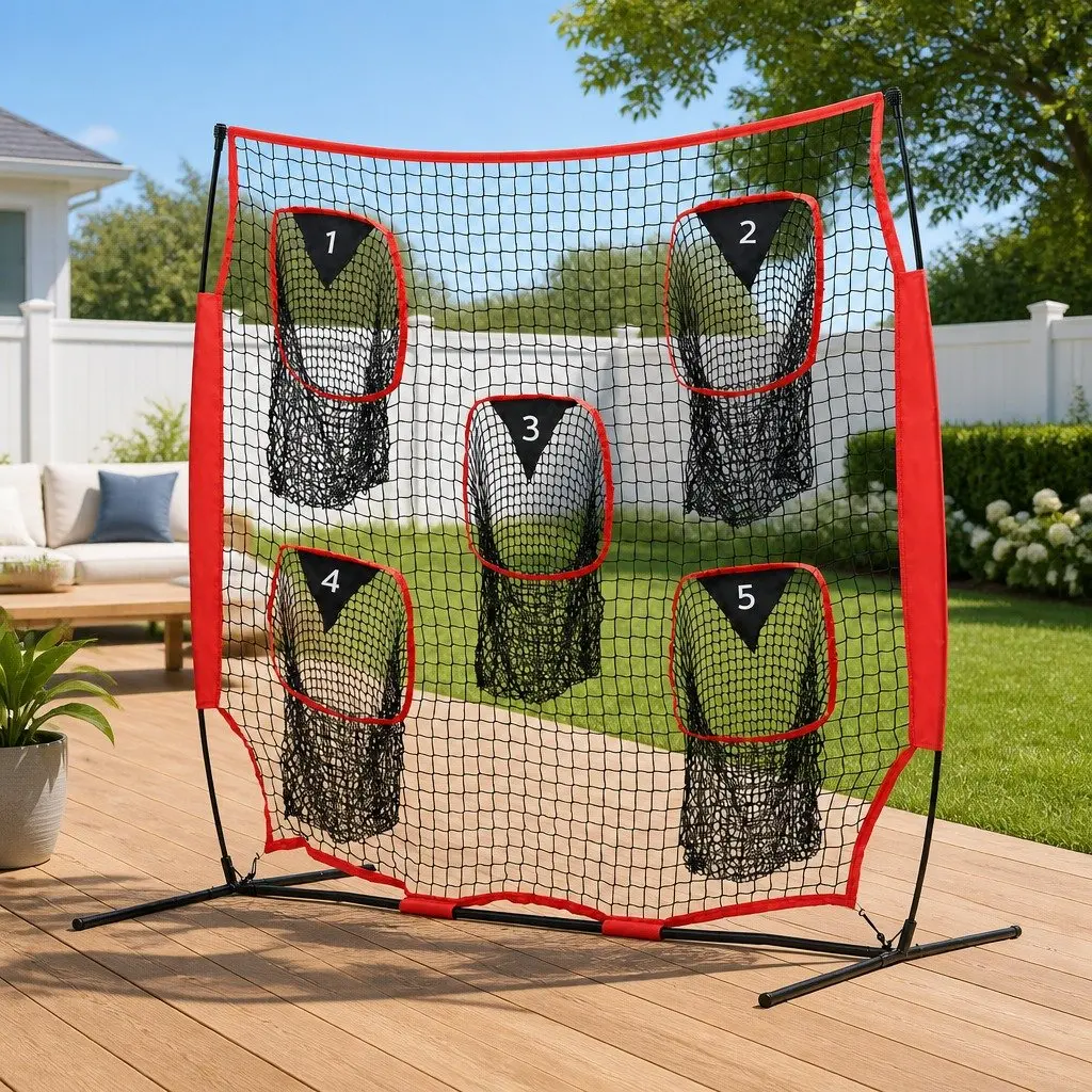 Football Training Net 420D Oxford Cloth 1.8m Red