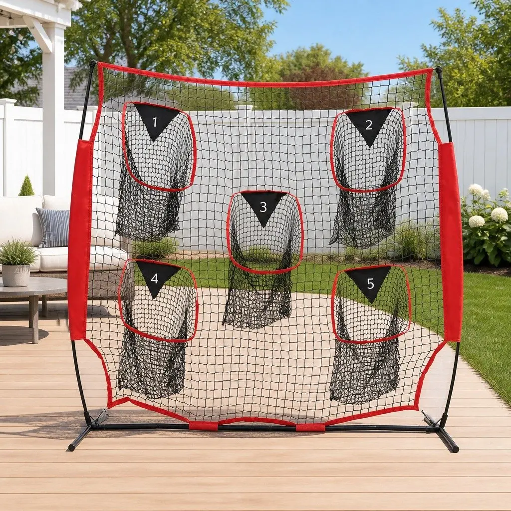 Football Training Net 420D Oxford Cloth 1.8m Red