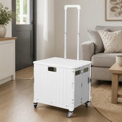 High-Quality Folding Shopping Trolley Cart with Wheels