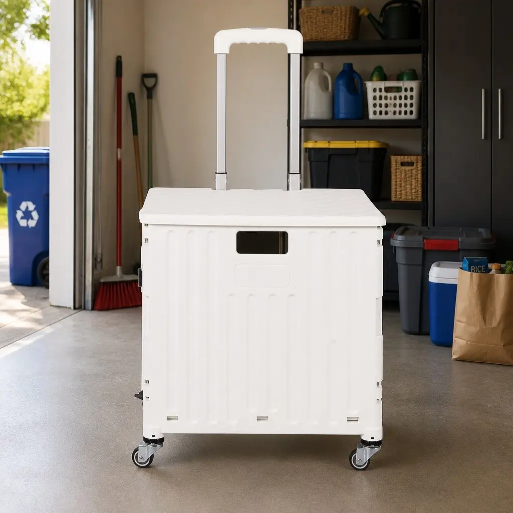 Folding Shopping Trolley Cart with Wheels