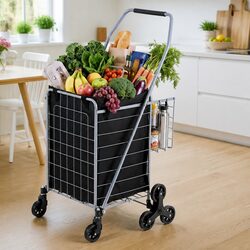 Lightweight Utility Trolley Cart with Swivel Wheels