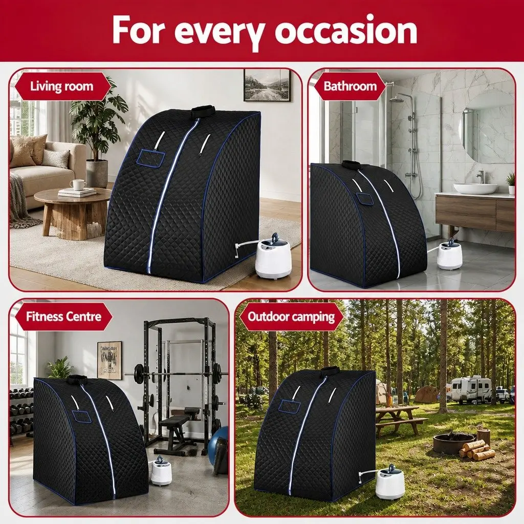 Portable Steam Sauna Tent with 1000W Steamer