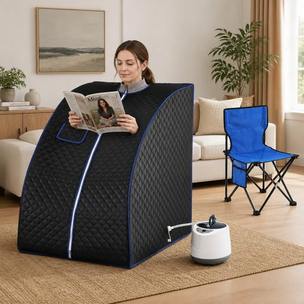 Portable Steam Sauna Tent with 1000W Steamer