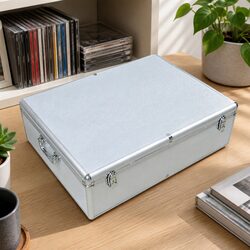 1000 Disc CD DVD Bluray Storage Case Aluminium Box Organizer With Inserts