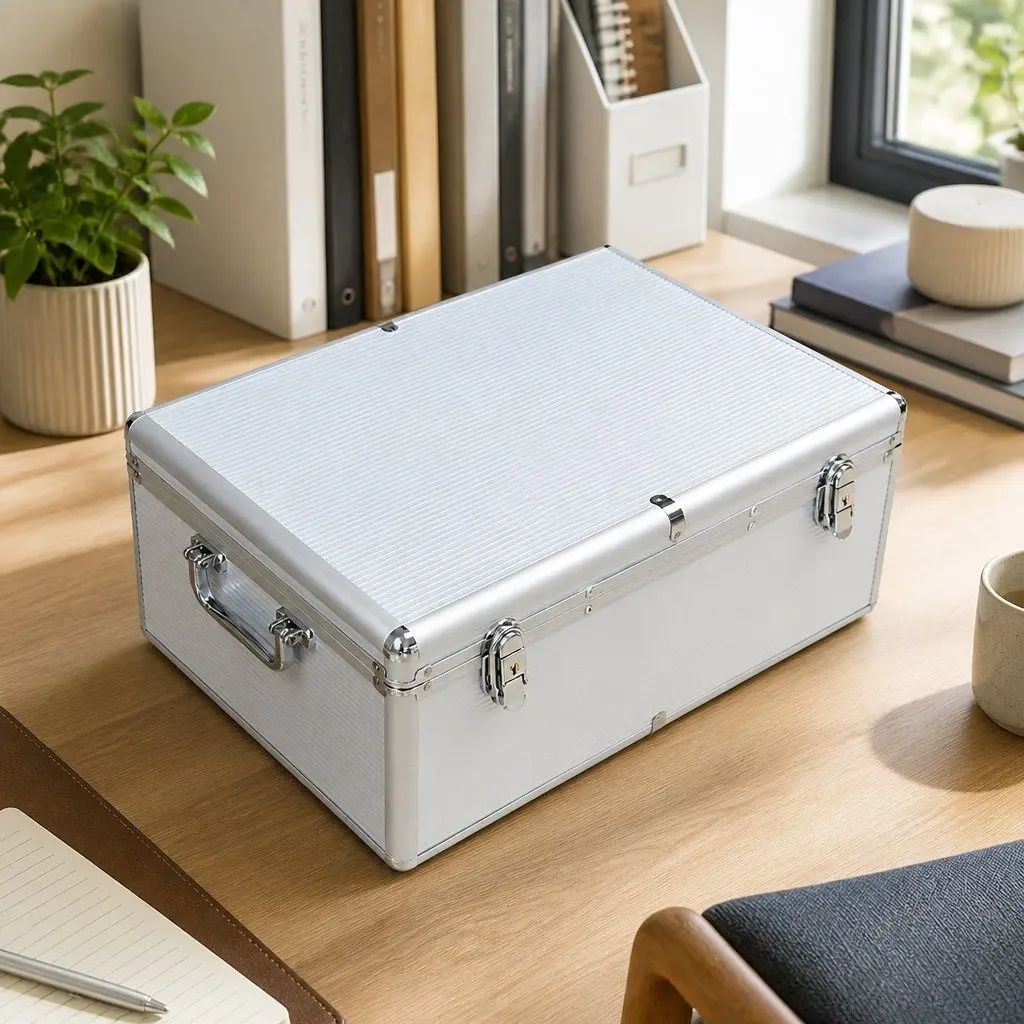 500 Disc CD DVD Storage Case Aluminium